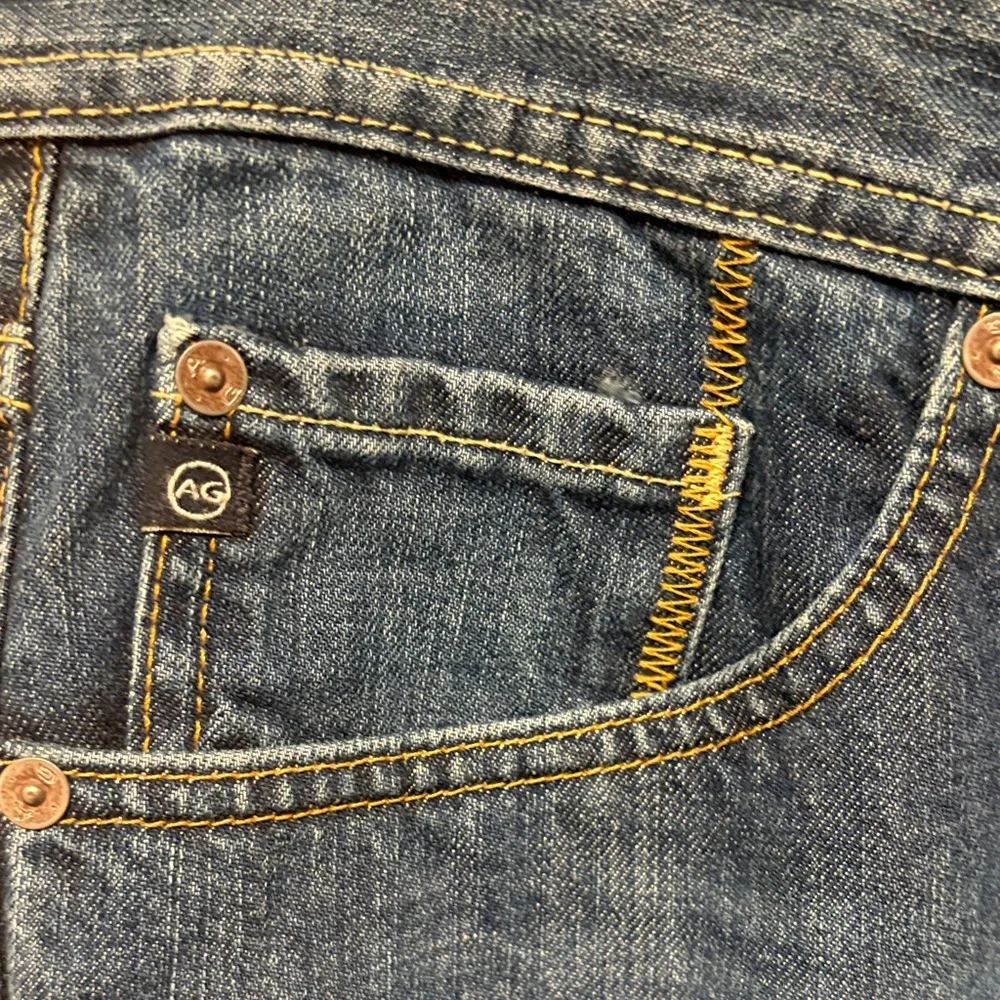AG Adriano Goldschmied Dark Blue Protege Fit Development Straight Jeans 32 NWOT